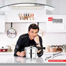 Bergner Pura Straight Body Outer Lid Pressure Cooker 5Ltr
