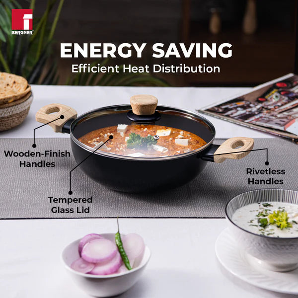 Bellini Plus Aura 5-Layer Non-Stick Kadhai 20cm