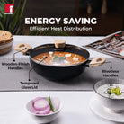 Bellini Plus Aura 5-Layer Non-Stick Kadhai 24cm