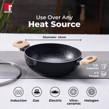 Bellini Plus Aura 5-Layer Non-Stick Kadhai 24cm