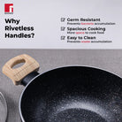 Bellini Plus Aura 5-Layer Non-Stick Kadhai 24cm