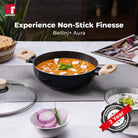Bellini Plus Aura 5-Layer Non-Stick Kadhai 26cm