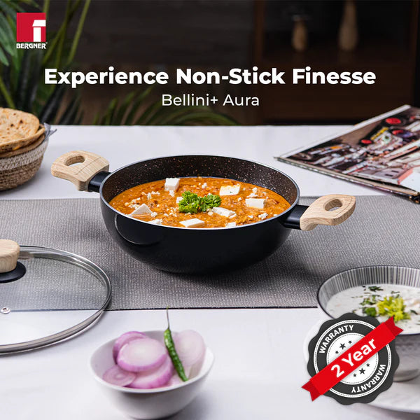 Bellini Plus Aura 5-Layer Non-Stick Kadhai 28cm