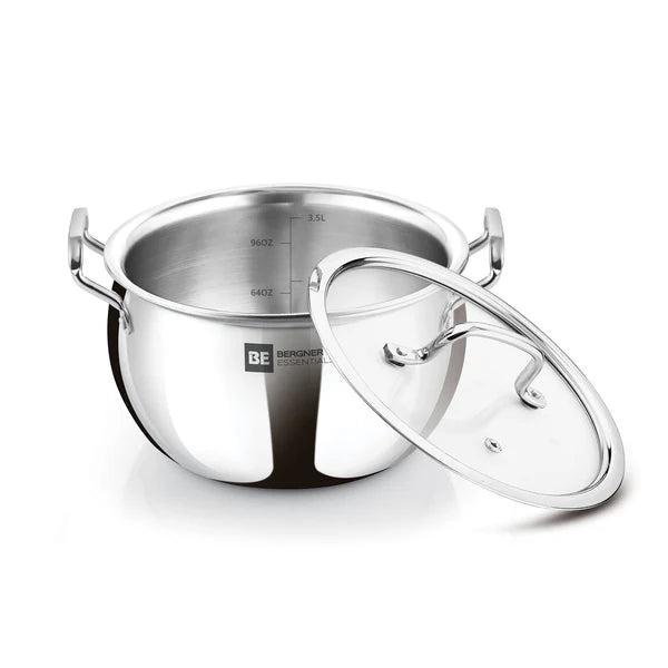 Essential Ankush Triply Rice Pot/Handi With Handle And Lid 
18cm - 3.0Ltr (Max - 3.2Ltr)