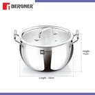 Essential Ankush Triply Rice Pot/Handi With Handle And Lid 
18cm - 3.0Ltr (Max - 3.2Ltr)