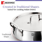Essential Lazeez Triply Biryani Pot/Handi With Handle And Lid 
32cm - 8.0Ltr (Max - 8.4Ltr)