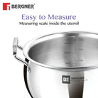 Essential Ankush Triply Rice Pot/Handi With Handle And Lid 
24cm