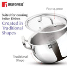 Essential Ankush Triply Rice Pot/Handi With Handle And Lid 
24cm