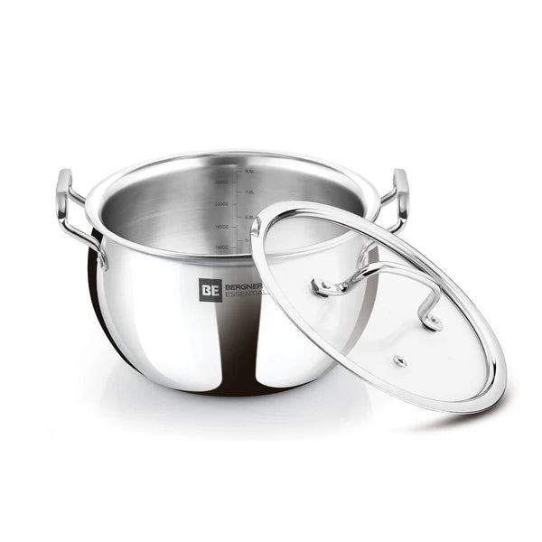 Essential Ankush Triply Rice Pot/Handi With Handle And Lid 
28cm