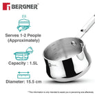 BERGNER ESSENTIAL BALAJI COFFEE WARMER 14CM TRIPLY