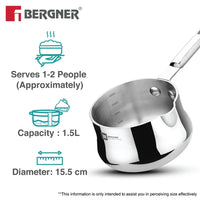 BERGNER ESSENTIAL BALAJI COFFEE WARMER 14CM TRIPLY