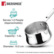 BERGNER ESSENTIAL BALAJI COFFEE WARMER 14CM TRIPLY