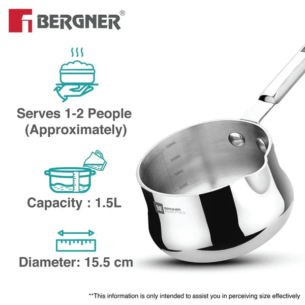 BERGNER ESSENTIAL BALAJI COFFEE WARMER 14CM TRIPLY