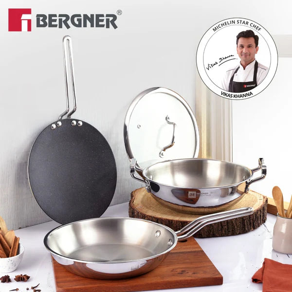 BGIN SHREYASH 4PC COOKWARE SET TRIPLY