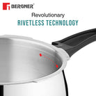 ORB Tri-ply Stainless Steel Outer Lid Pressure Cooker
