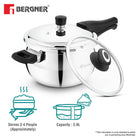 ORB Tri-ply Stainless Steel Outer Lid Pressure Cooker