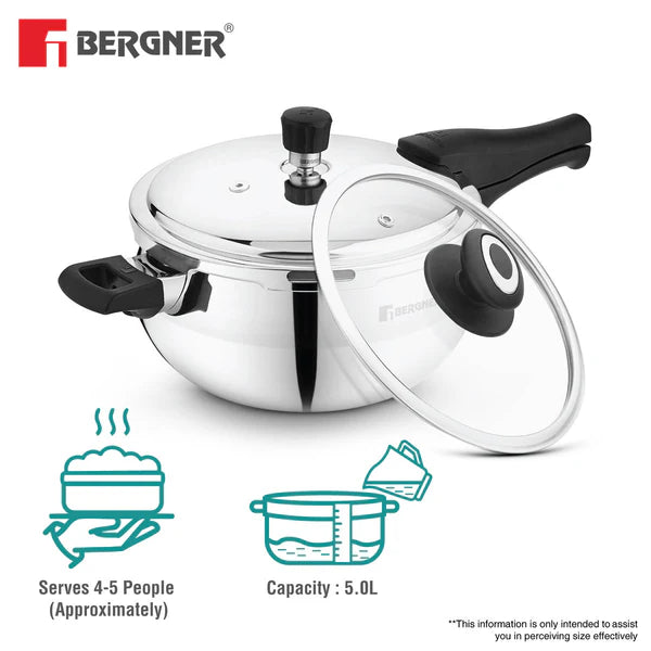 ORB Tri-ply Stainless Steel Outer Lid Pressure Cooker