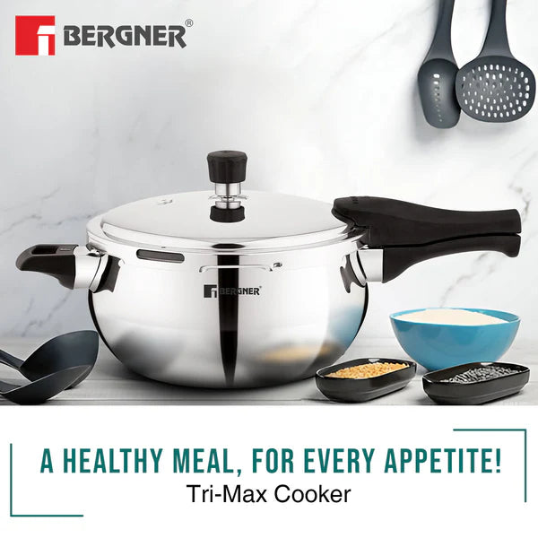 ORB  Tri-ply Stainless Steel Outer Lid Pressure Cooker 5L