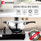 ORB  Tri-ply Stainless Steel Outer Lid Pressure Cooker 5L