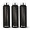 BERGNER 3PC WATER BOTTLE SET 3 x 1000ML S/S BLACK