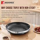 GRILL PAN 26CM TRIPLY