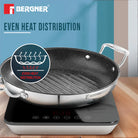 GRILL PAN 26CM TRIPLY