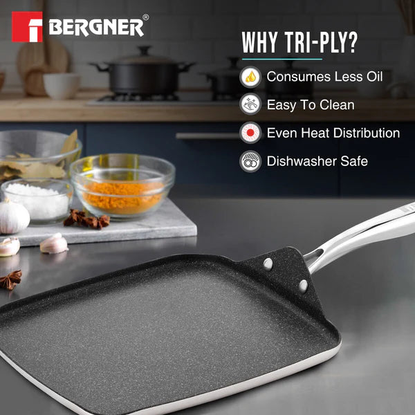 MULTI TAWA GRIDDLE 27CM TRIPLY