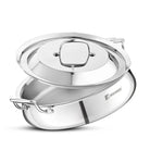 SHALLOW HANDI 28CM TRIPLY S/S LID