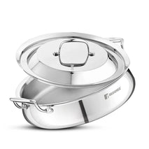 SHALLOW HANDI 28CM TRIPLY S/S LID