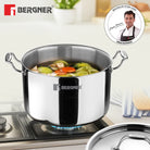 AREGNT SAMSARA STOCK POT 22CM TRIPLY WITH GLASS LID
