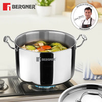 AREGNT SAMSARA STOCK POT 22CM TRIPLY WITH GLASS LID