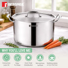 AREGNT SAMSARA STOCK POT 28CM TRIPLY WITH S/S LID