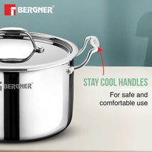 AREGNT SAMSARA STOCK POT 28CM TRIPLY WITH S/S LID