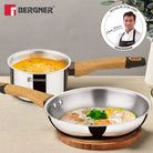 22cm Frypan + 14cm Saucepan Wooden Handle