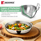 22cm Frypan + 14cm Saucepan Wooden Handle