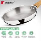 22cm Frypan + 14cm Saucepan Wooden Handle