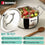 Bergner Argent Junior Chef Triply Stainless Steel 16cm (1.6 L) Casserole with Stainless Steel Lid, Mini Casserole, Durable, Consumes Less Oil, Healthy Cooking - Induction and Gas Stove Ready