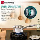 Argent Junior Chef Tri-Ply Stainless Steel Saucepan