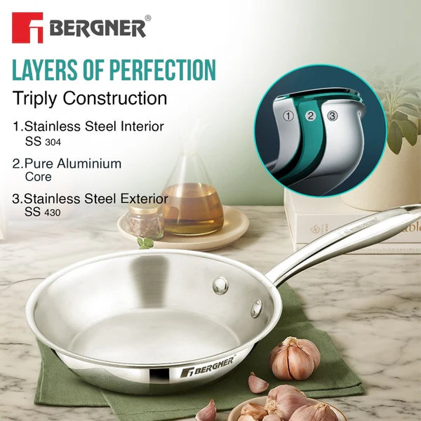 Argent Junior Chef TriPly Stainless Steel Mini Frypan