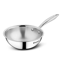 Junior TriPly Stainless Steel Wok With Lid 18cm