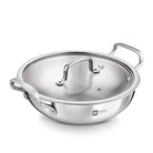 BERGNER ESSENTIAL KADHAI 20CM WITH FLAT GLASS LID