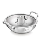 BERGNER ESSENTIAL KADHAI 26CM WITH FLAT GLASS LID