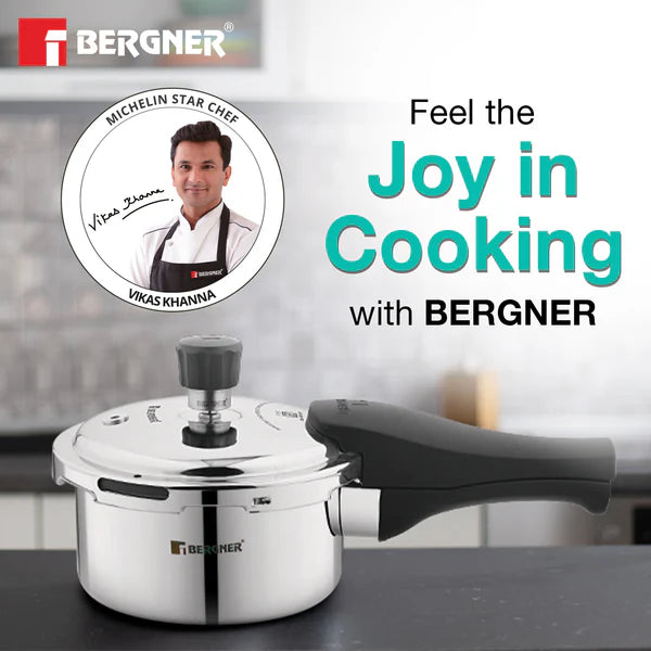 Tri-Max Junior Tri-Ply Stainless Steel Outer Lid Mini Pressure Cooker 1L