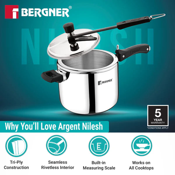 BG Argent NileshInner lid 5 Ltr Cooker