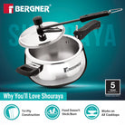 SHOURAYA 5LTR INNER LID BELLY PRESSURE COOKER TRIPLY