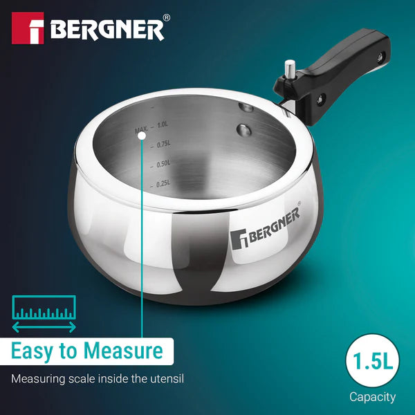 Shouraya TriPly Stainless Steel Inner Lid Belly Pressure Cooker