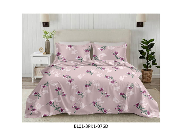 BLISS 180 TC 100%
COTTON KING SIZE DOUBLE BEDSHEET
SET