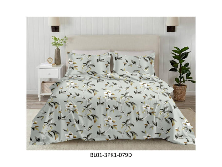 BLISS 180 TC 100%
COTTON KING SIZE DOUBLE BEDSHEET
SET