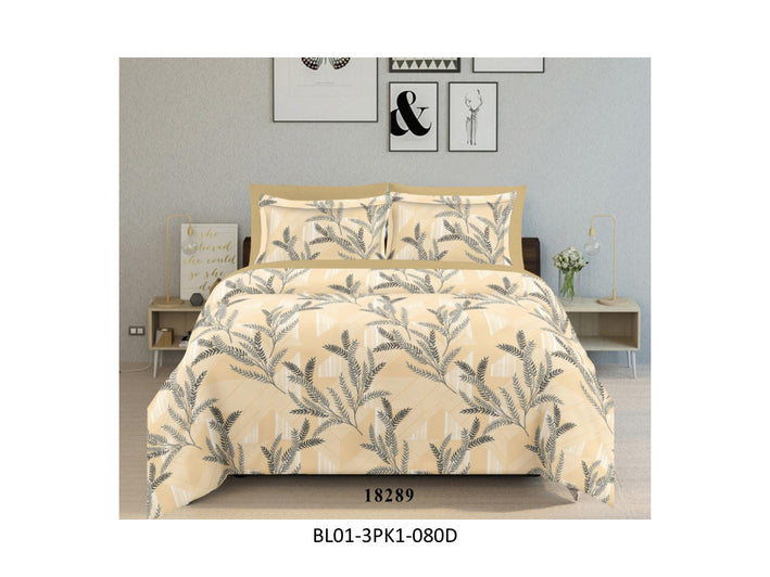 BLISS 180 TC 100%
COTTON KING SIZE DOUBLE BEDSHEET
SET