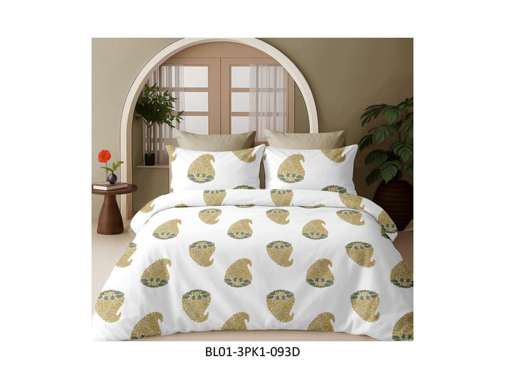 BLISS 180 TC 100%
COTTON KING SIZE DOUBLE BEDSHEET
SET